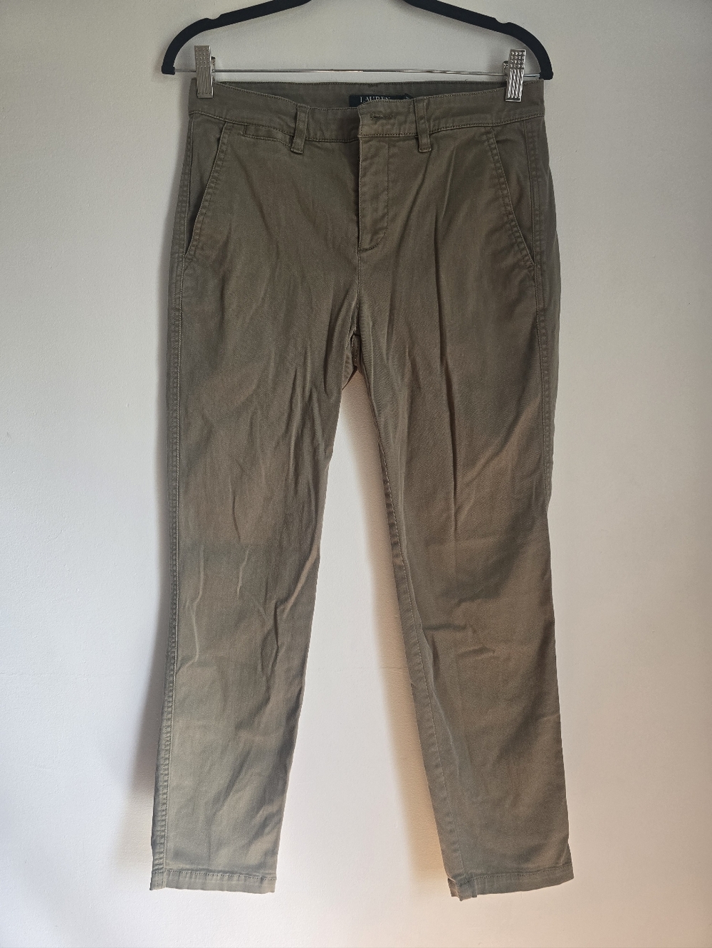 Ralph Lauren Olive Green Slim Chino Pants